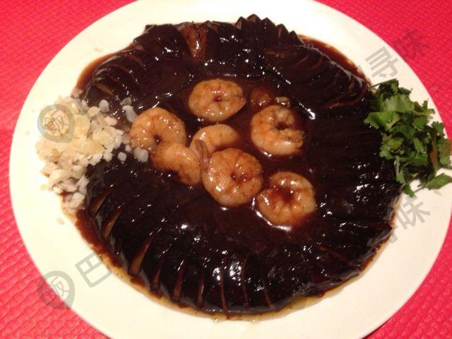 菊花虾仁茄子