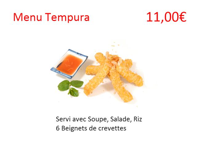 Menu Tempura