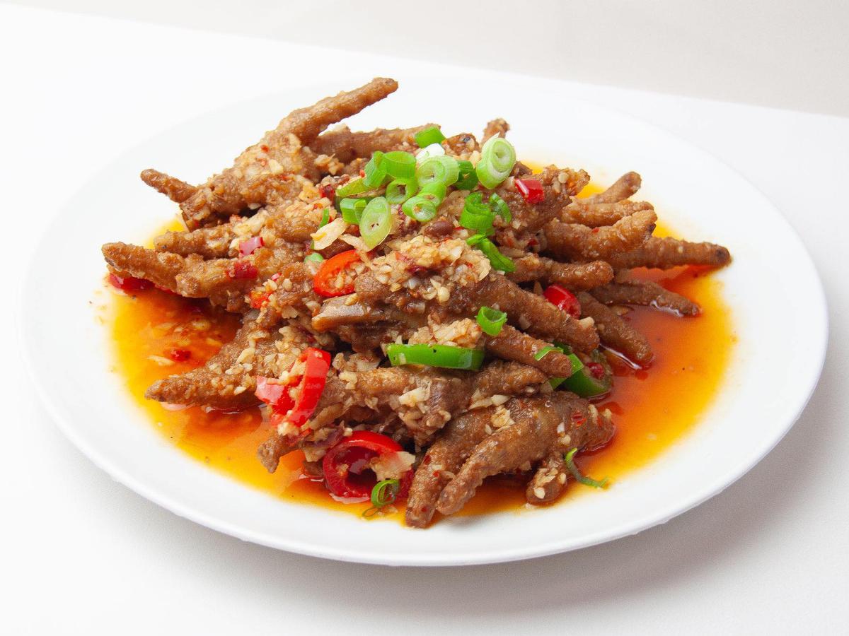 虎皮蒜香鸡爪子